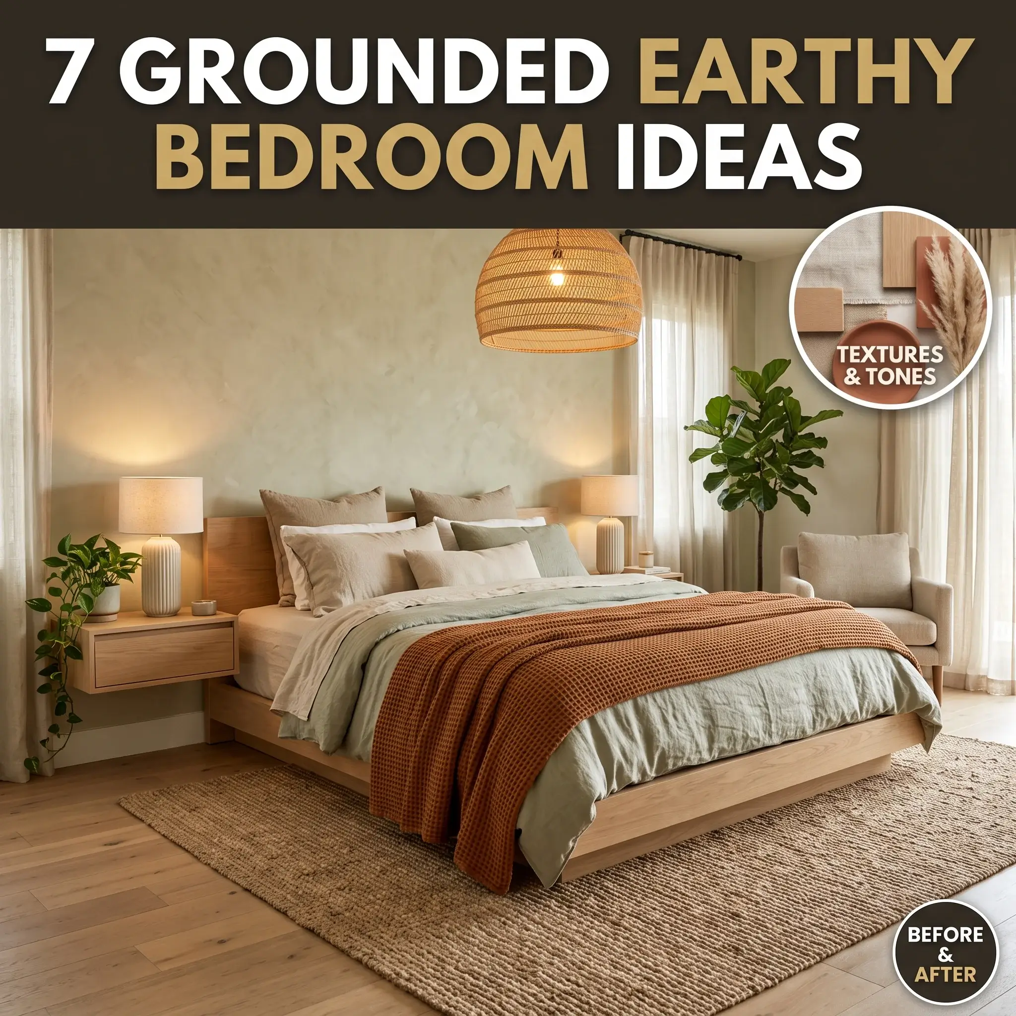 7 Earthy Bedroom Ideas Grounded Designs for Restful Sleep
