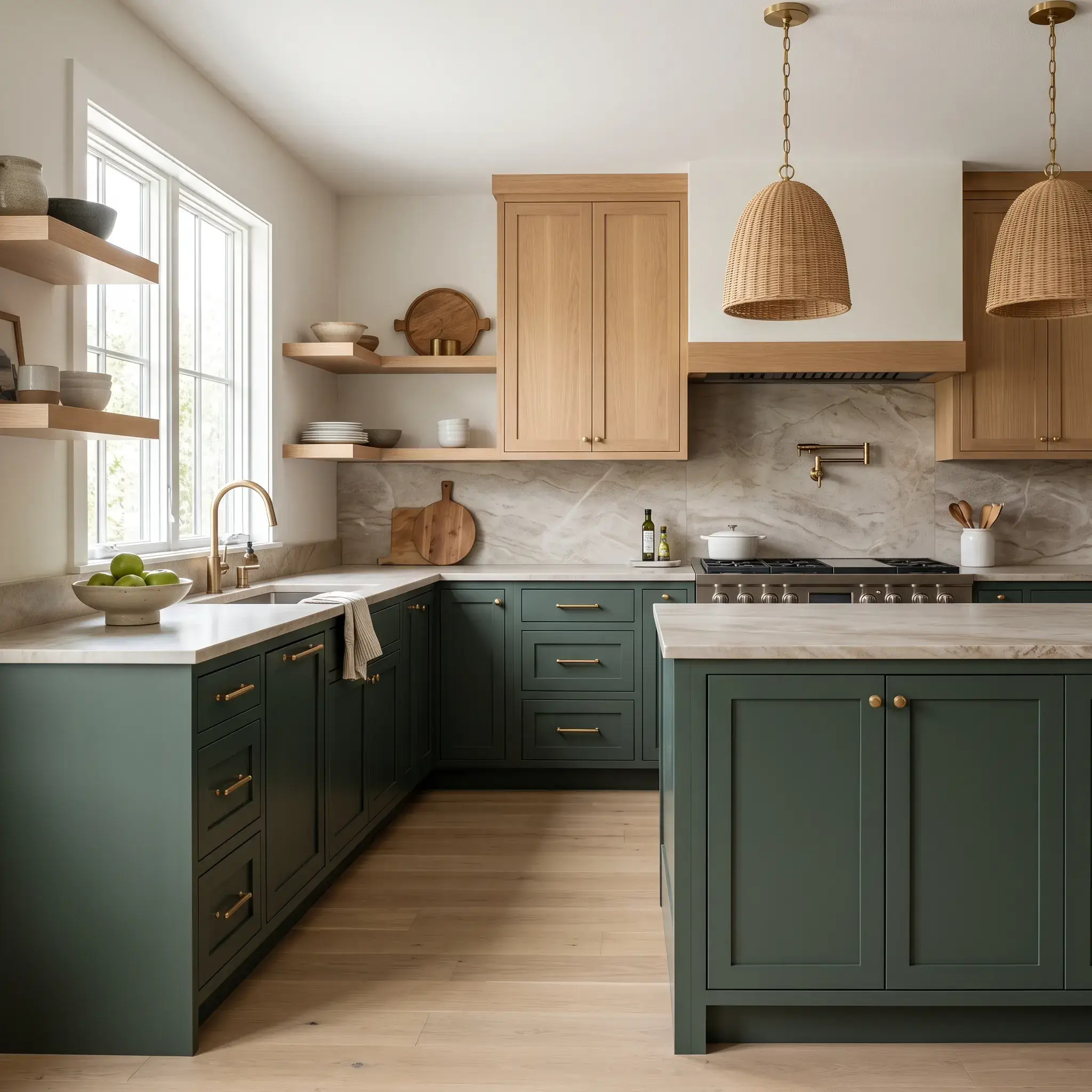 7 Green Kitchen Cabinet Combinations Worth Stealing