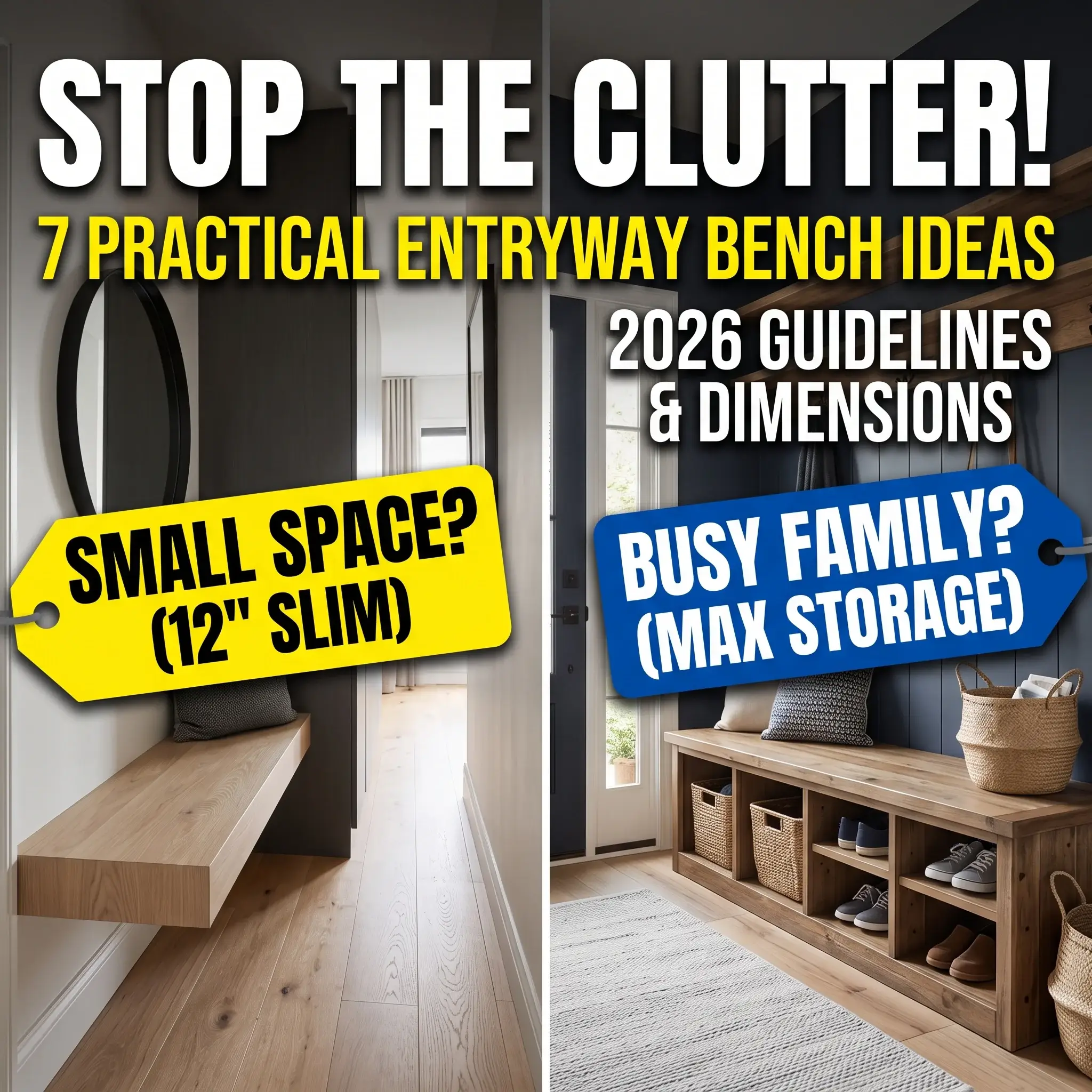 7 Practical Entryway Bench Ideas