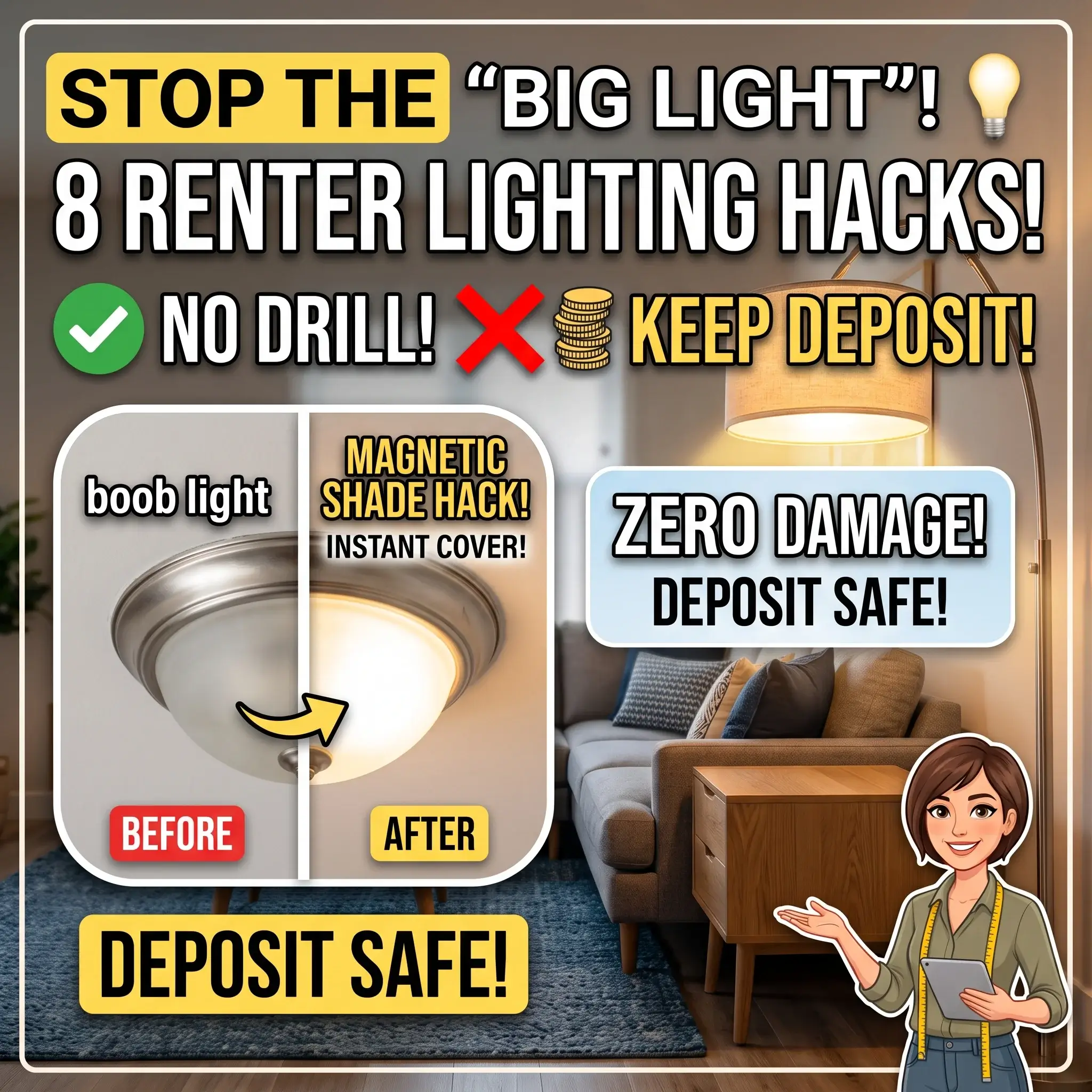 8 Renter-Friendly Lighting Ideas That Will Not Risk Your Deposit