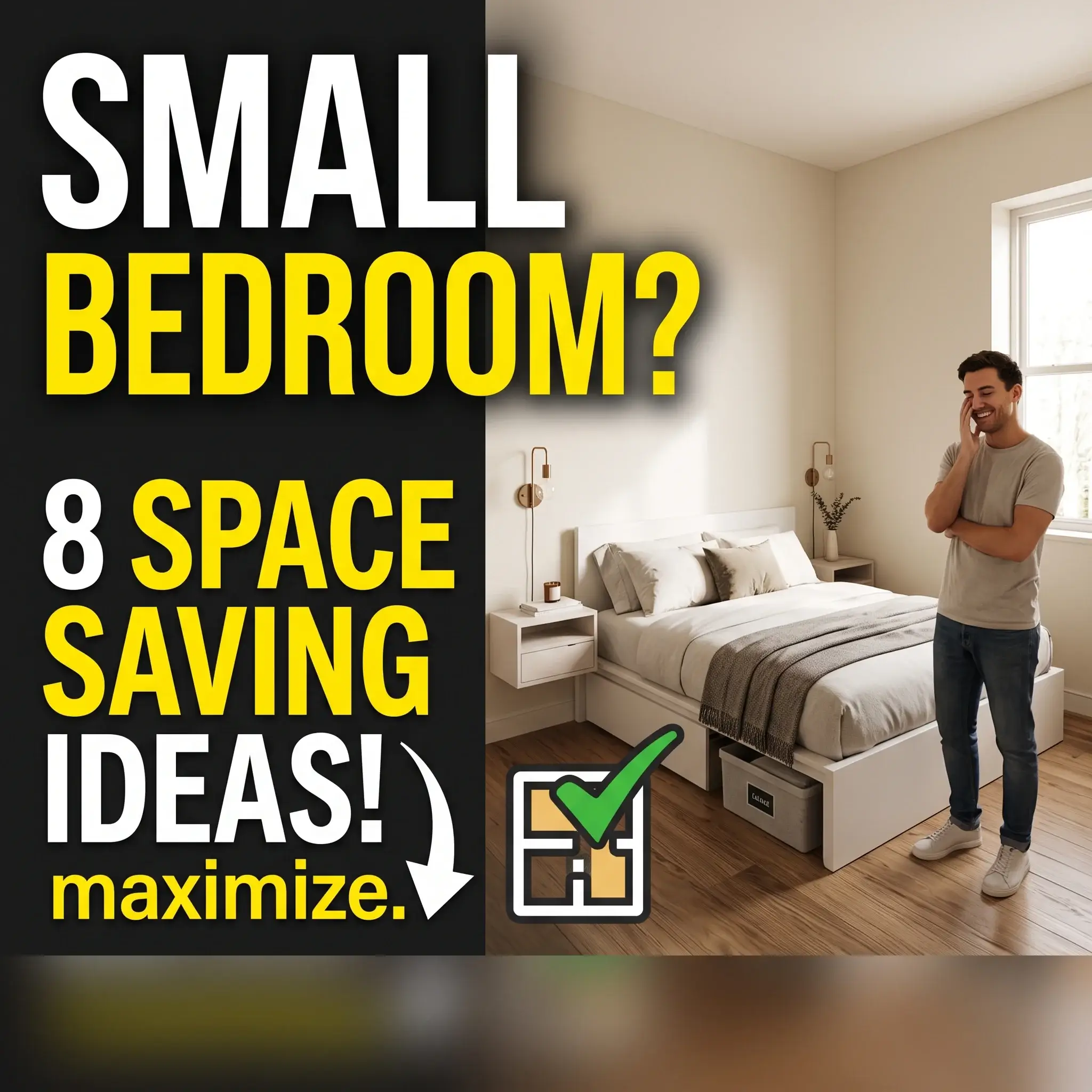 8 Space-Saving Small Bedroom Ideas Layouts, Storage, and Real Dimensions