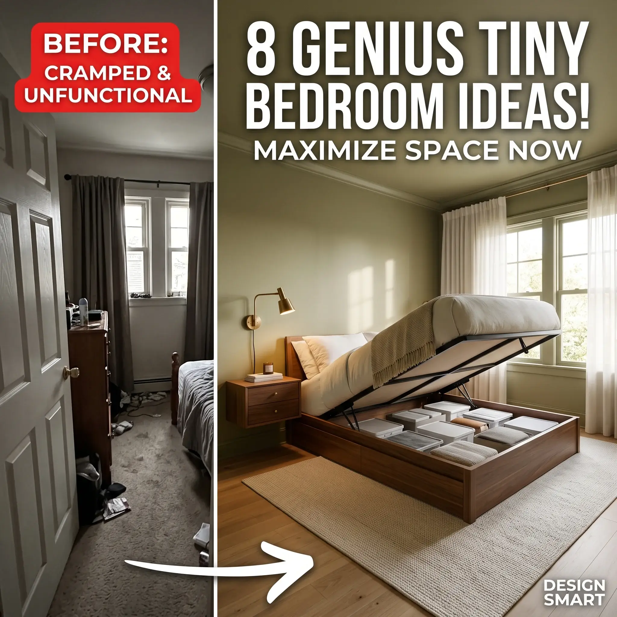 8 Tiny Bedroom Ideas Smart Layouts for Spaces Under 100 Sq Ft
