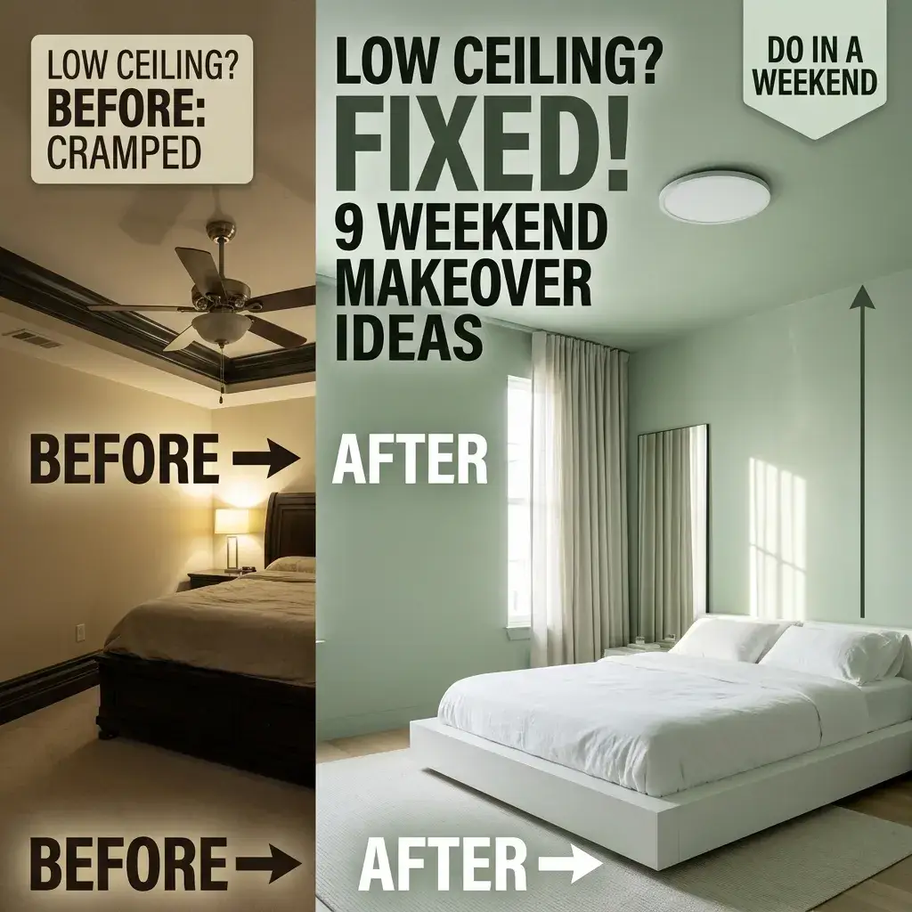 9 Low Ceiling Bedroom Makeover Ideas for the Weekend