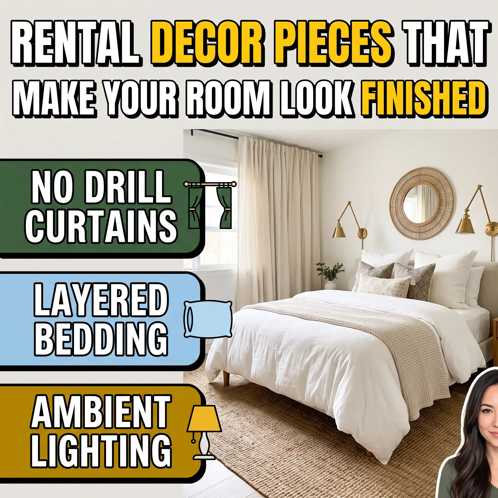 9 Renter-Friendly Bedroom Decor Pieces That Make the Room Feel Finished