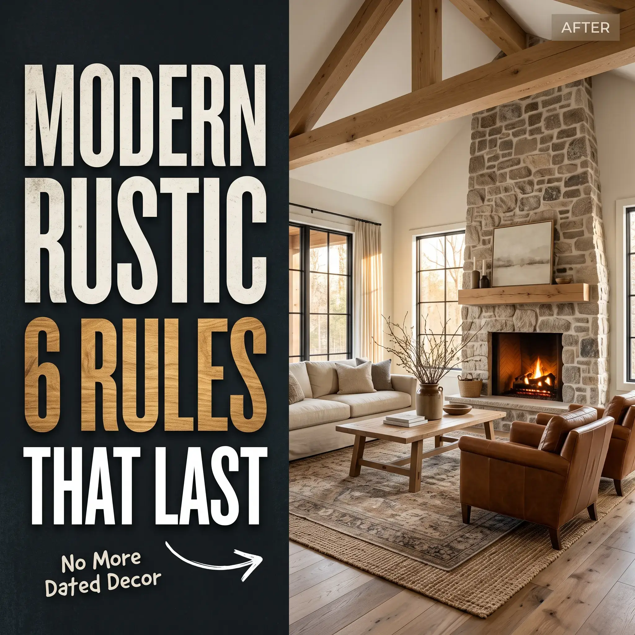 6 Modern Rustic Farmhouse Living Room Ideas and Architectural Styling Guide