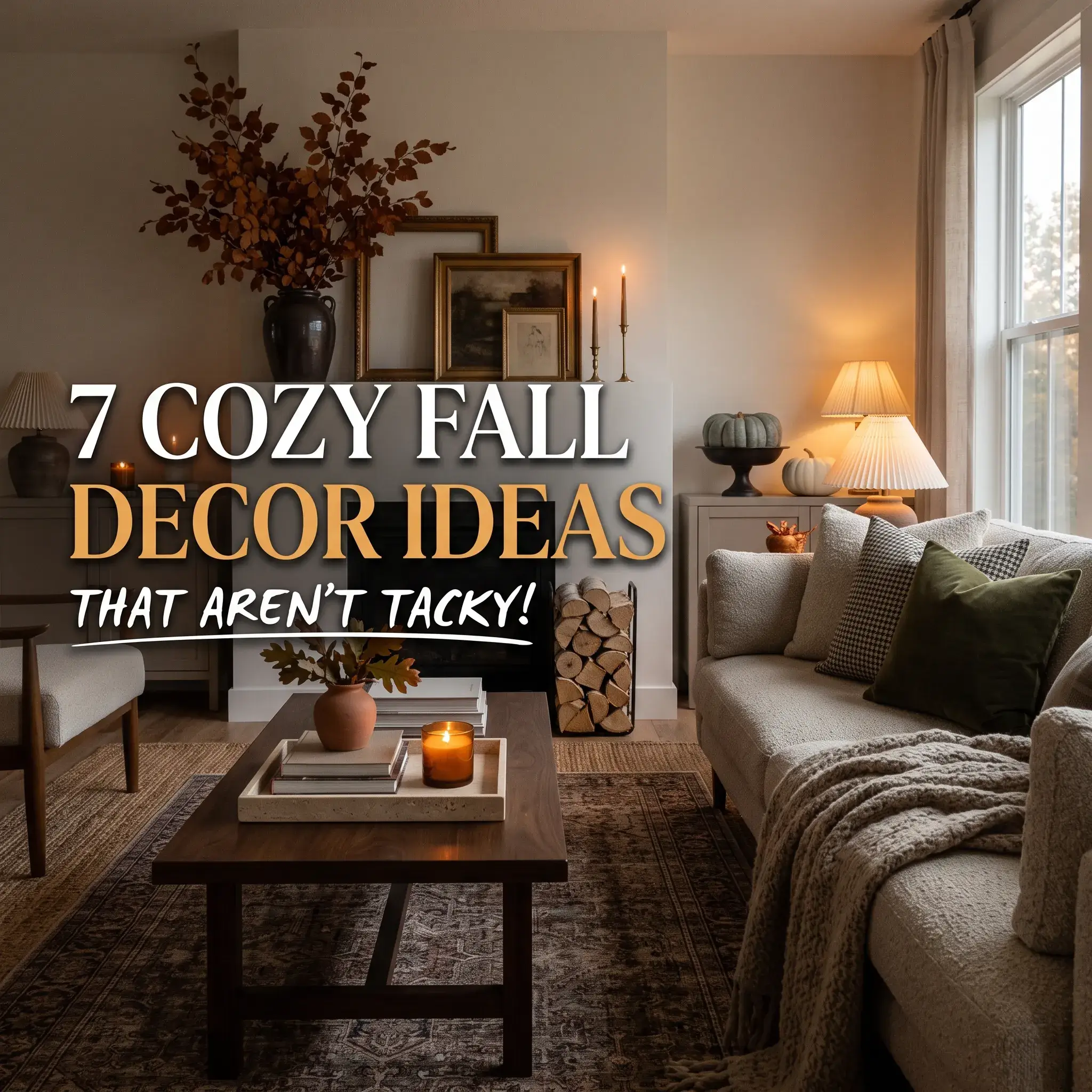 7 Cozy Fall Living Room Decor Ideas for an Elegant Seasonal Shift