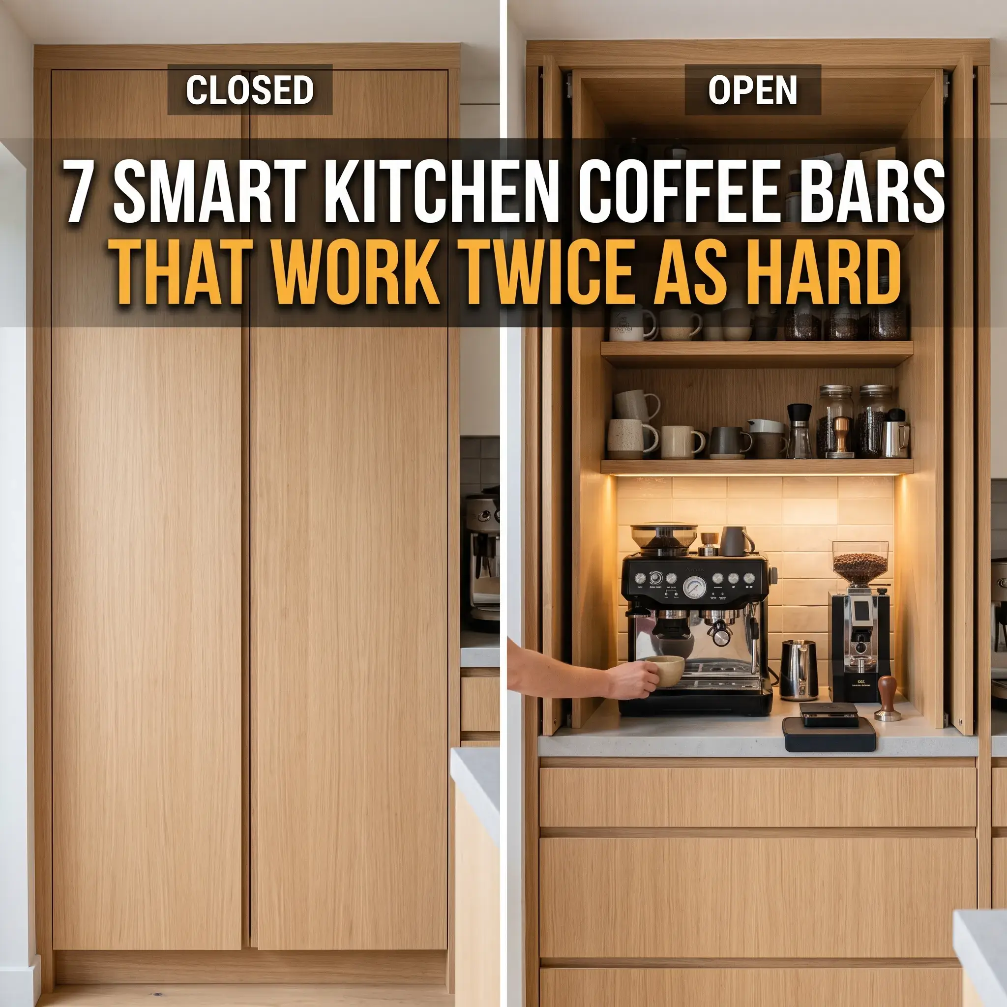 7 Kitchen Coffee Bar Ideas That Make the Space Work Harder