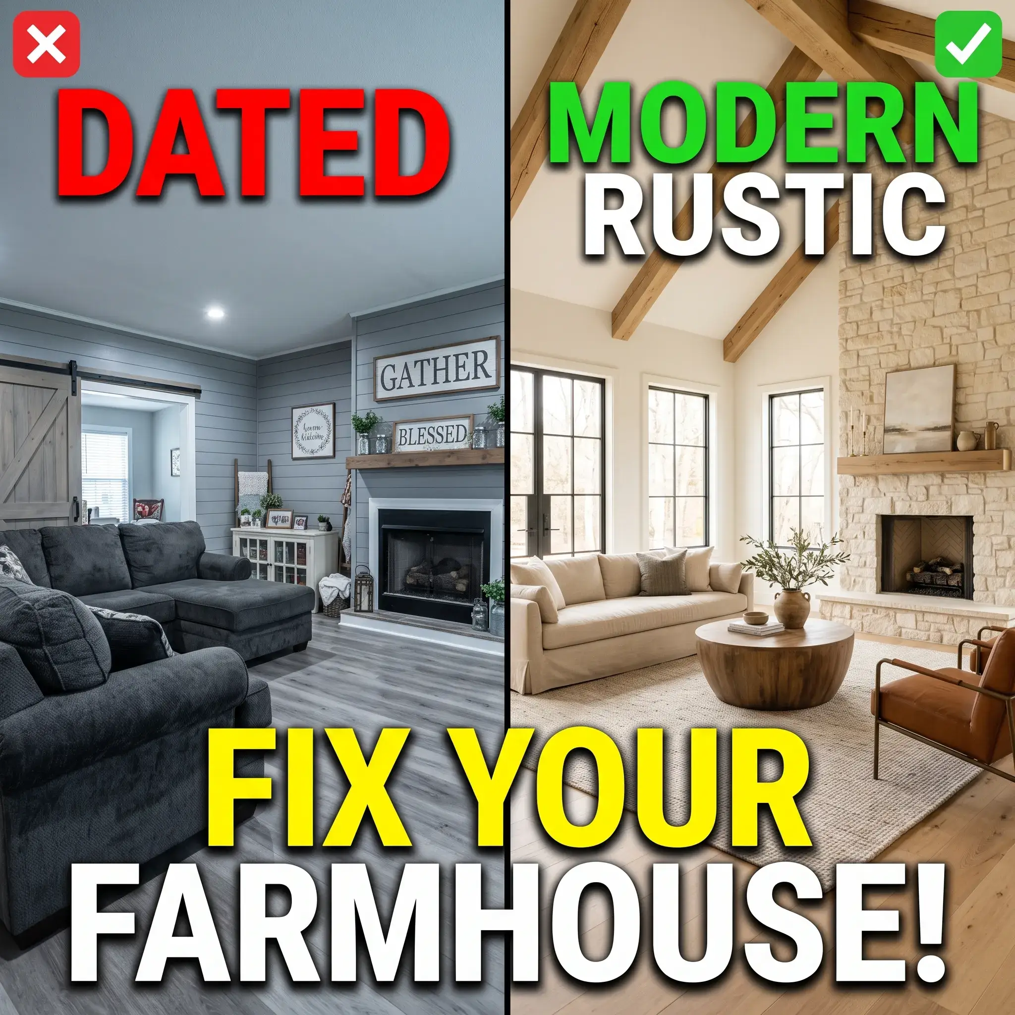 7 Modern Rustic Farmhouse Living Room Ideas and Design Guide
