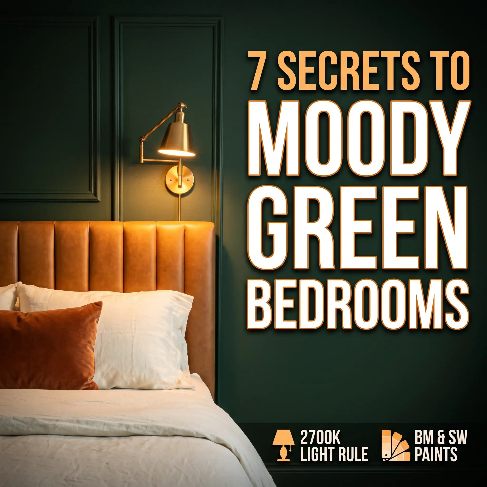 7 Moody Green Bedroom Ideas Paint Colors, Lighting, and Decor