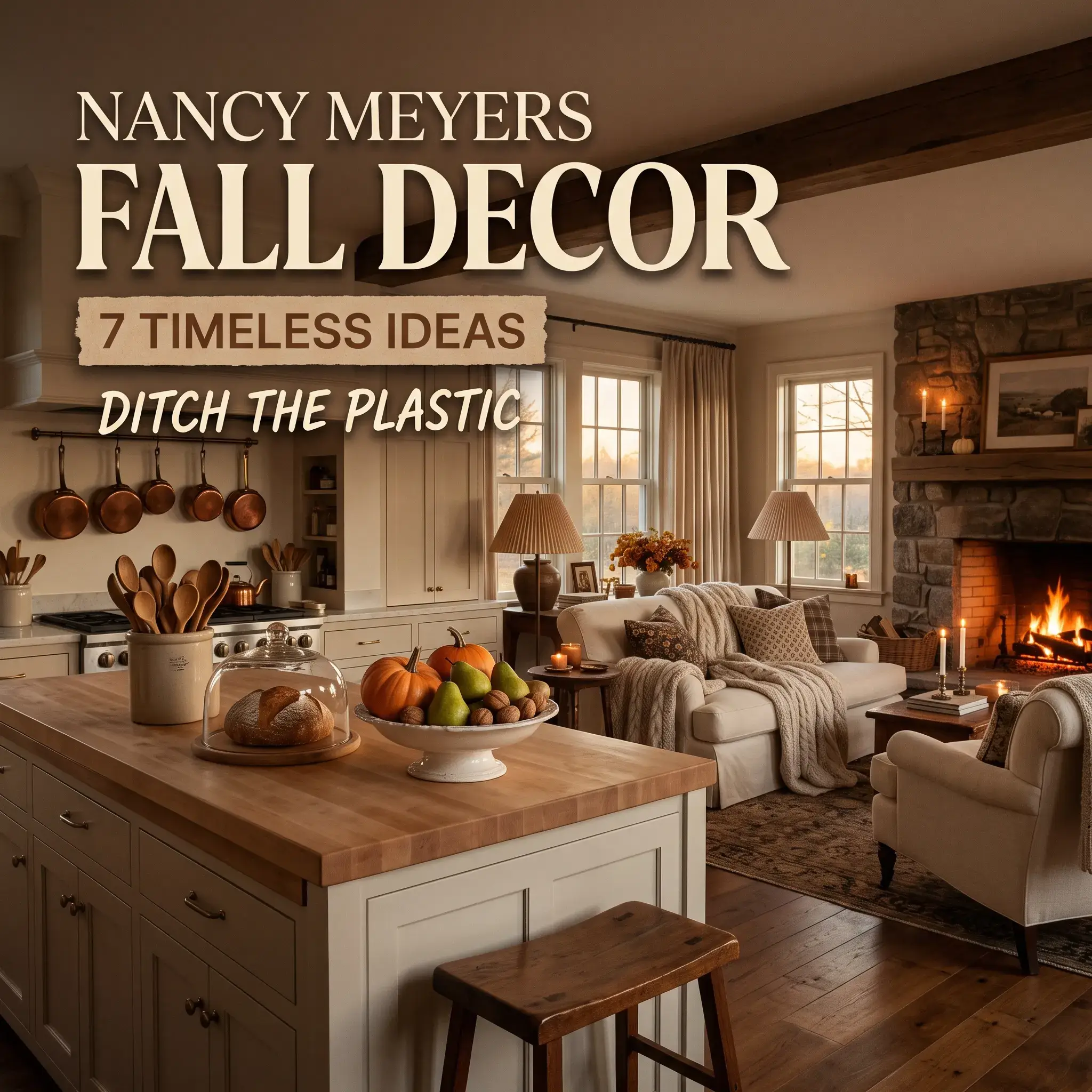 7 Nancy Meyers Fall Decor Ideas to Make Your Home Cozy and Timeless