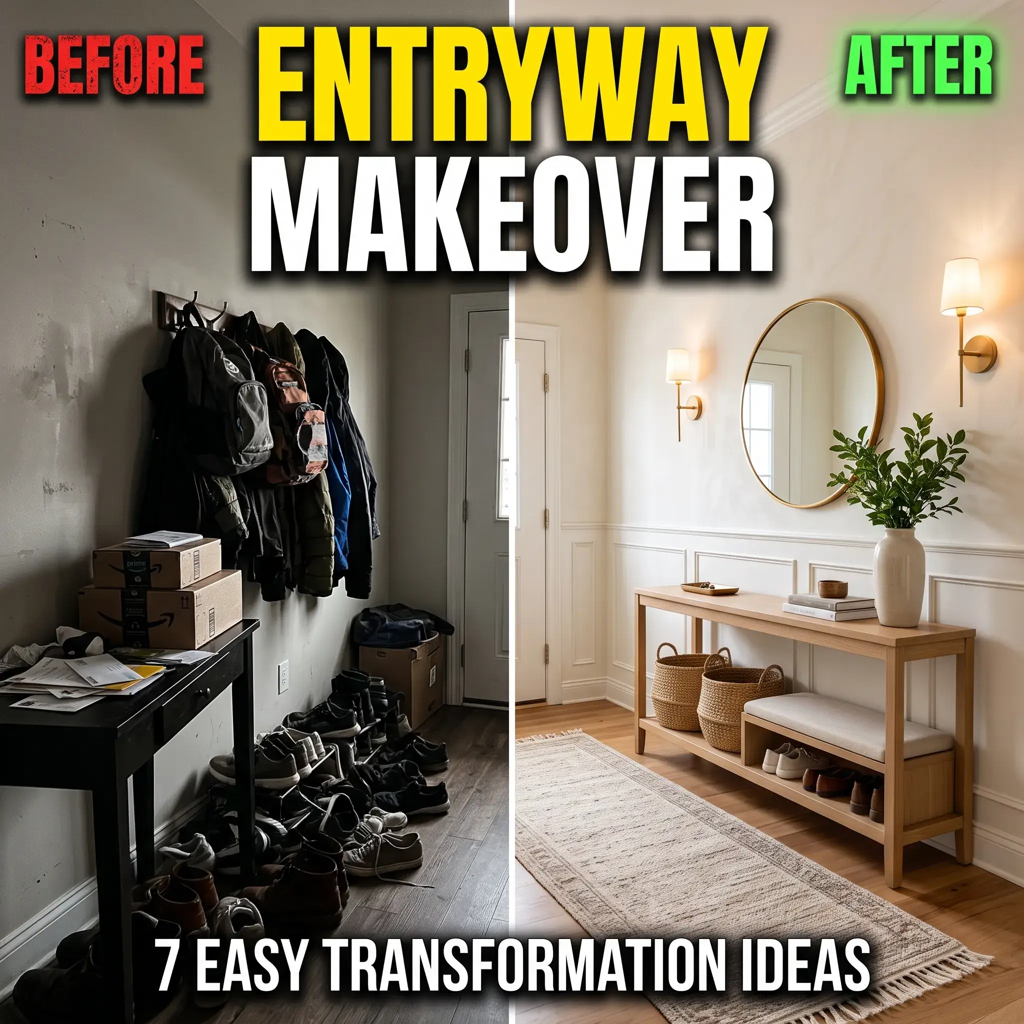 7 Practical Entryway Decor Ideas That Stop Front-Door Clutter