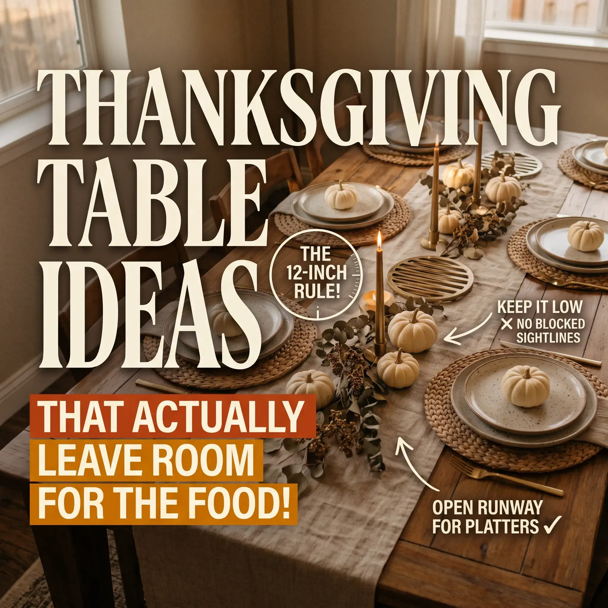 7 Thanksgiving Tablescape Ideas That Actually Leave Room for the Food