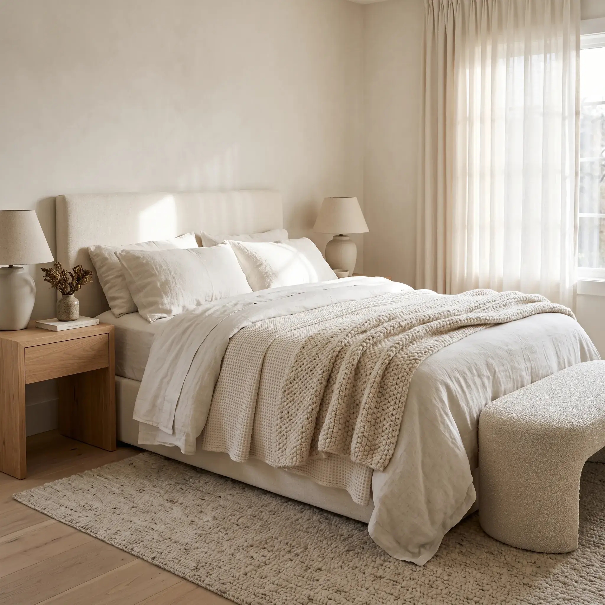 7 White Bedroom Decor Ideas That Never Feel Cold or Sterile