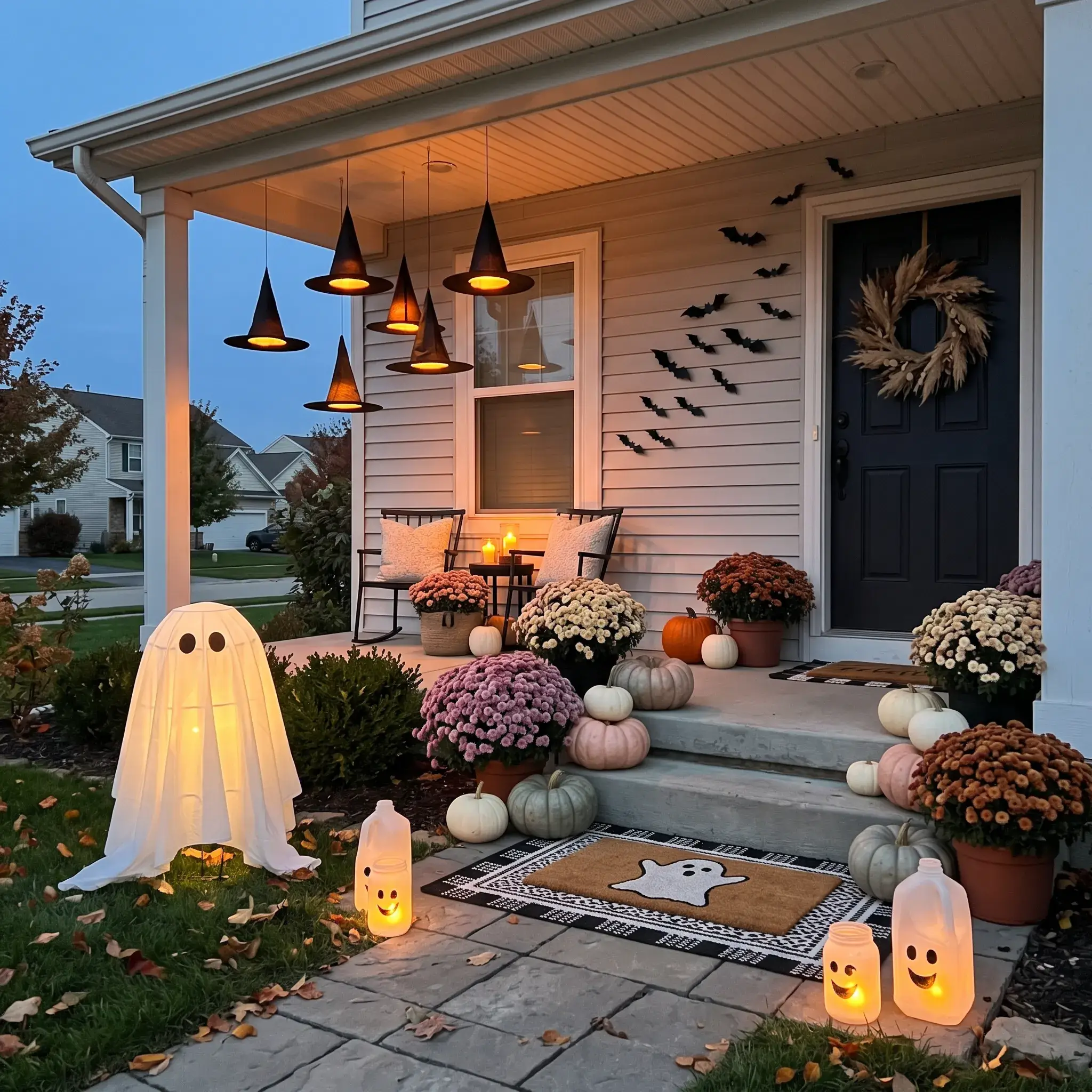 8 Cute Spooky Outdoor Halloween Decor Ideas for a Welcoming Front Porch