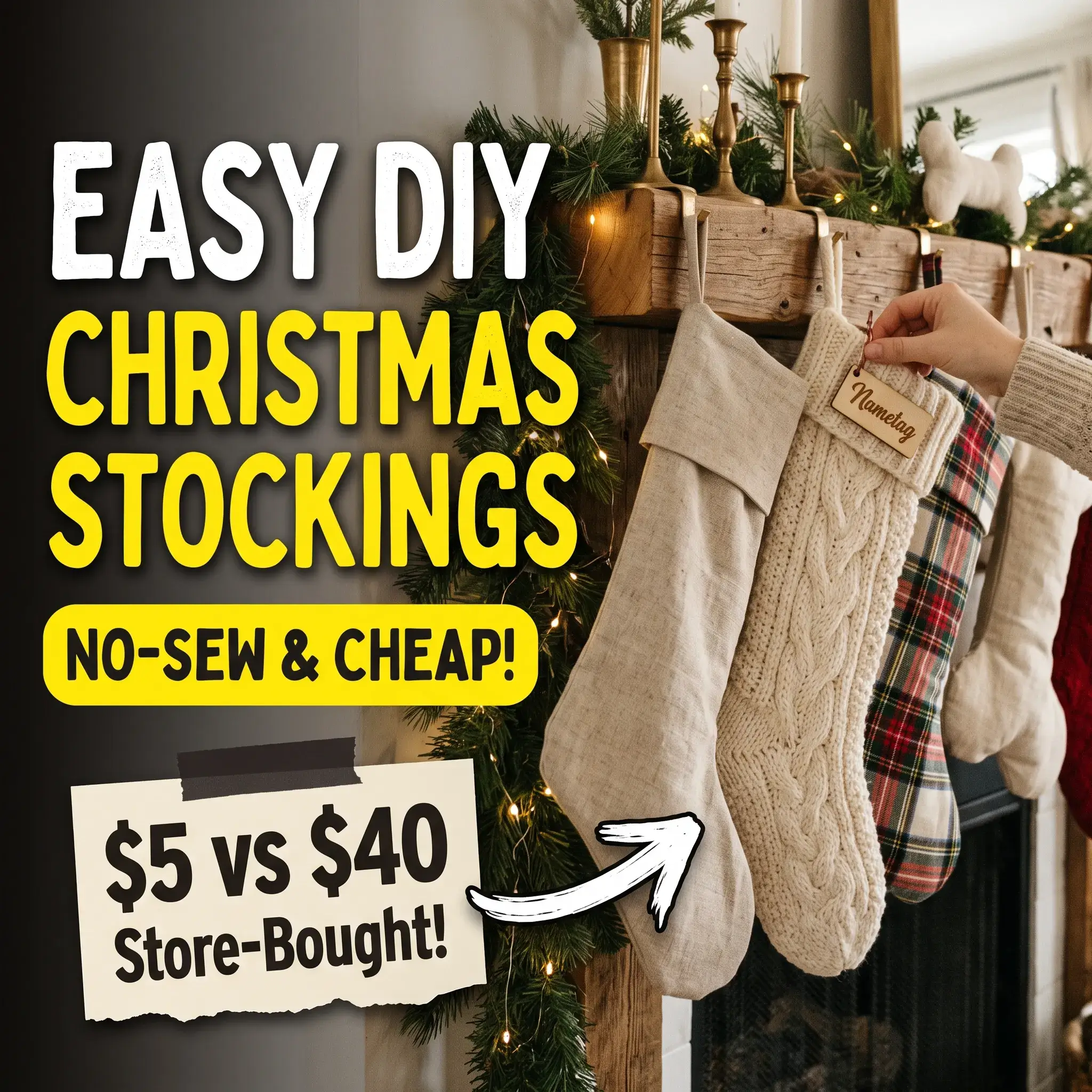 8 Easy DIY Christmas Stocking Ideas That Look Store-Bought