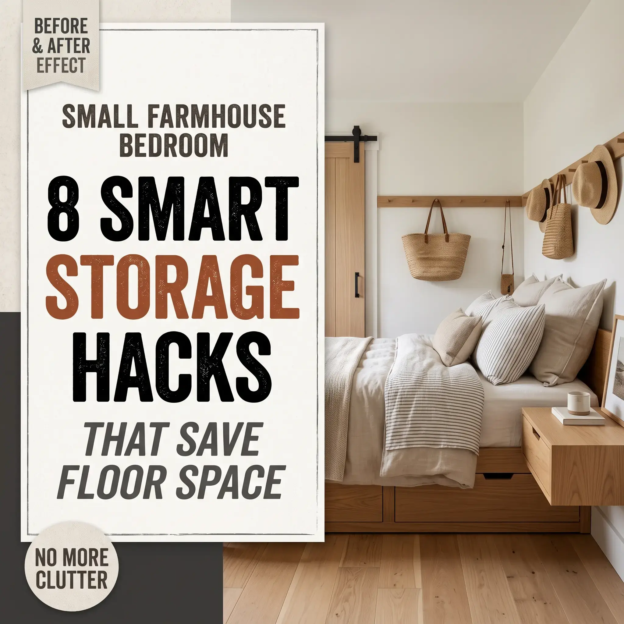 8 Modern Farmhouse Bedroom Storage Ideas That Will Not Eat Up Your Floor Space