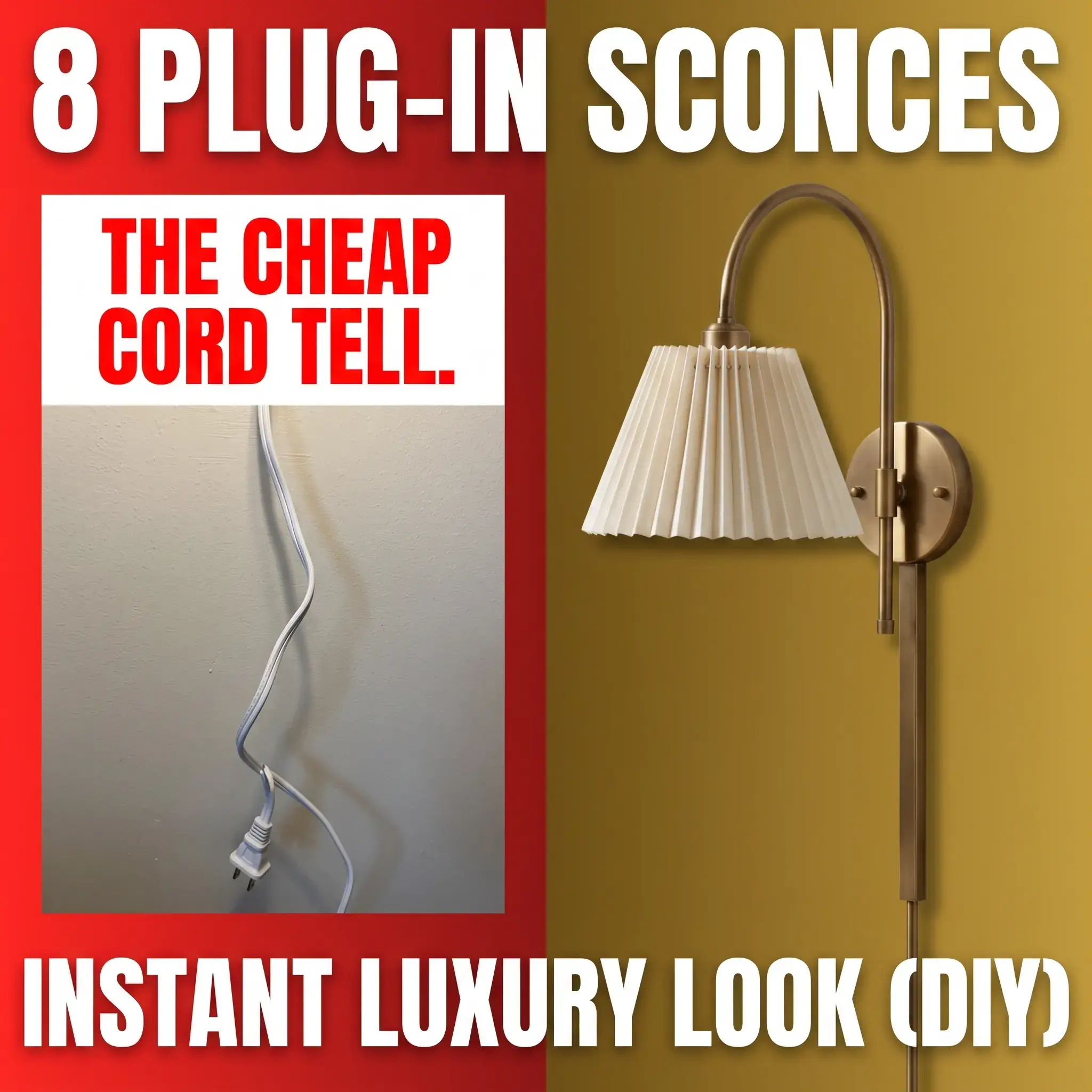 8 Plug-In Wall Sconces That Make a Bedroom Look More Expensive Than It Is
