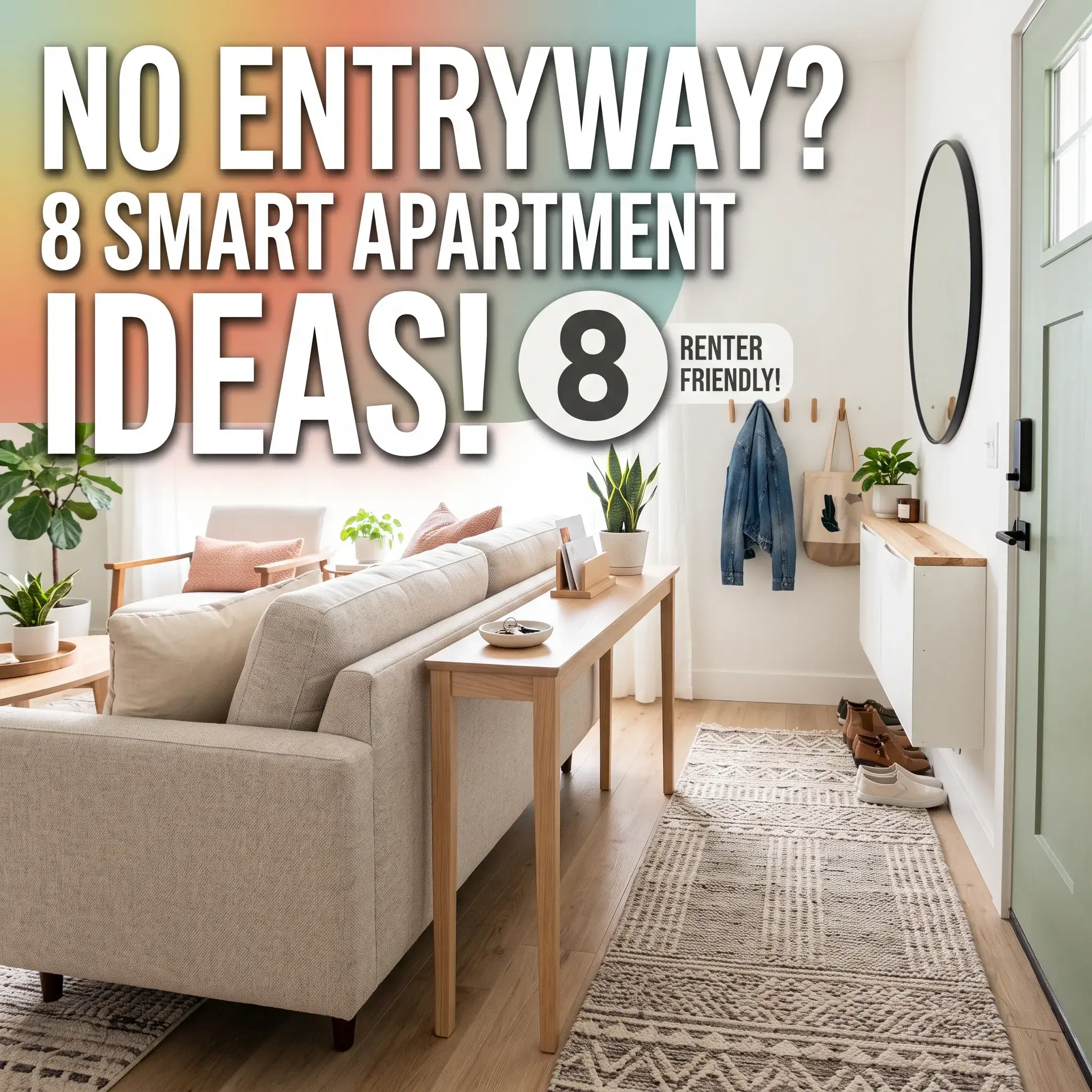 8 Practical Entryway Ideas for Apartments With No Real Entryway