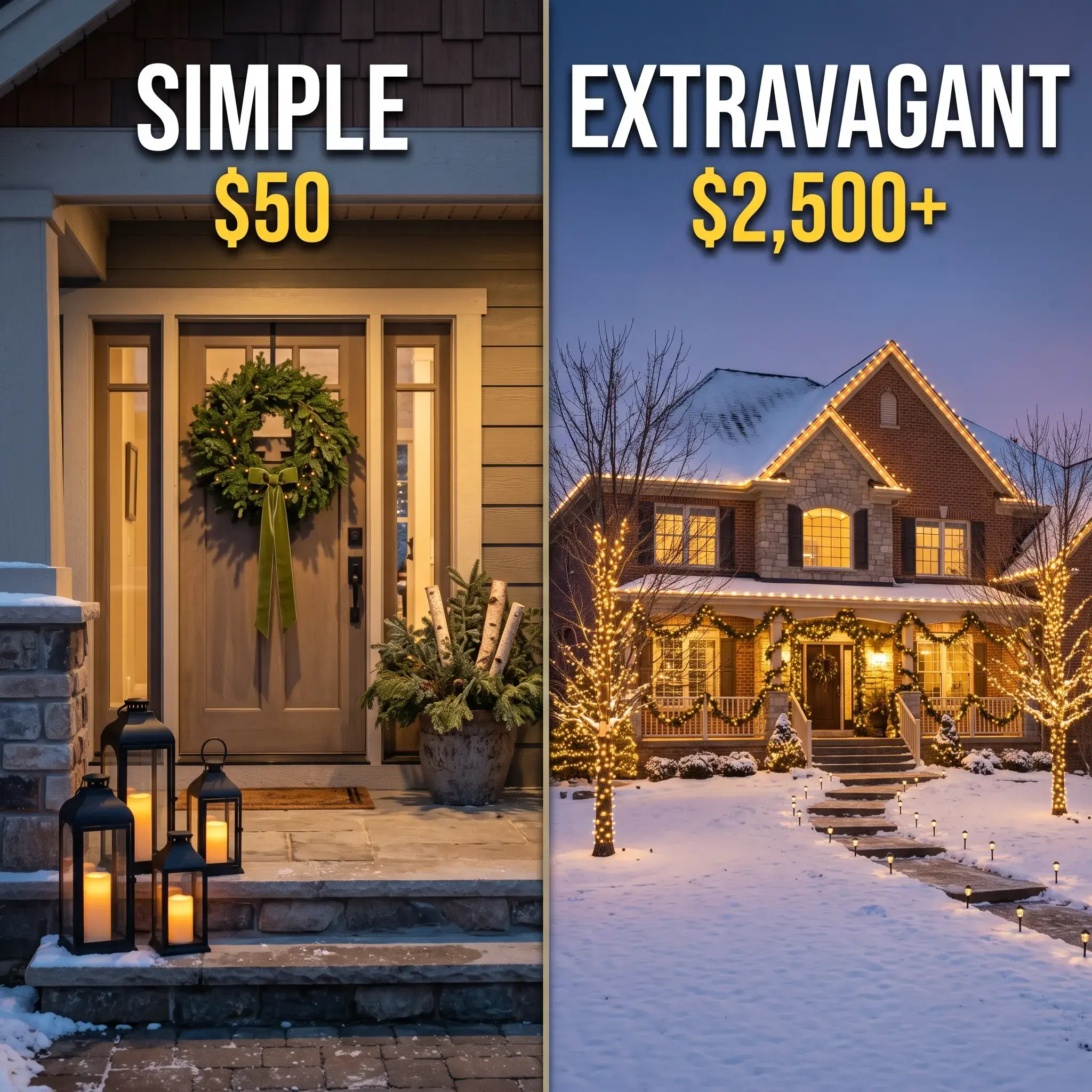 8 Simple to Extravagant Outdoor Christmas Decor Ideas That Feel Magical