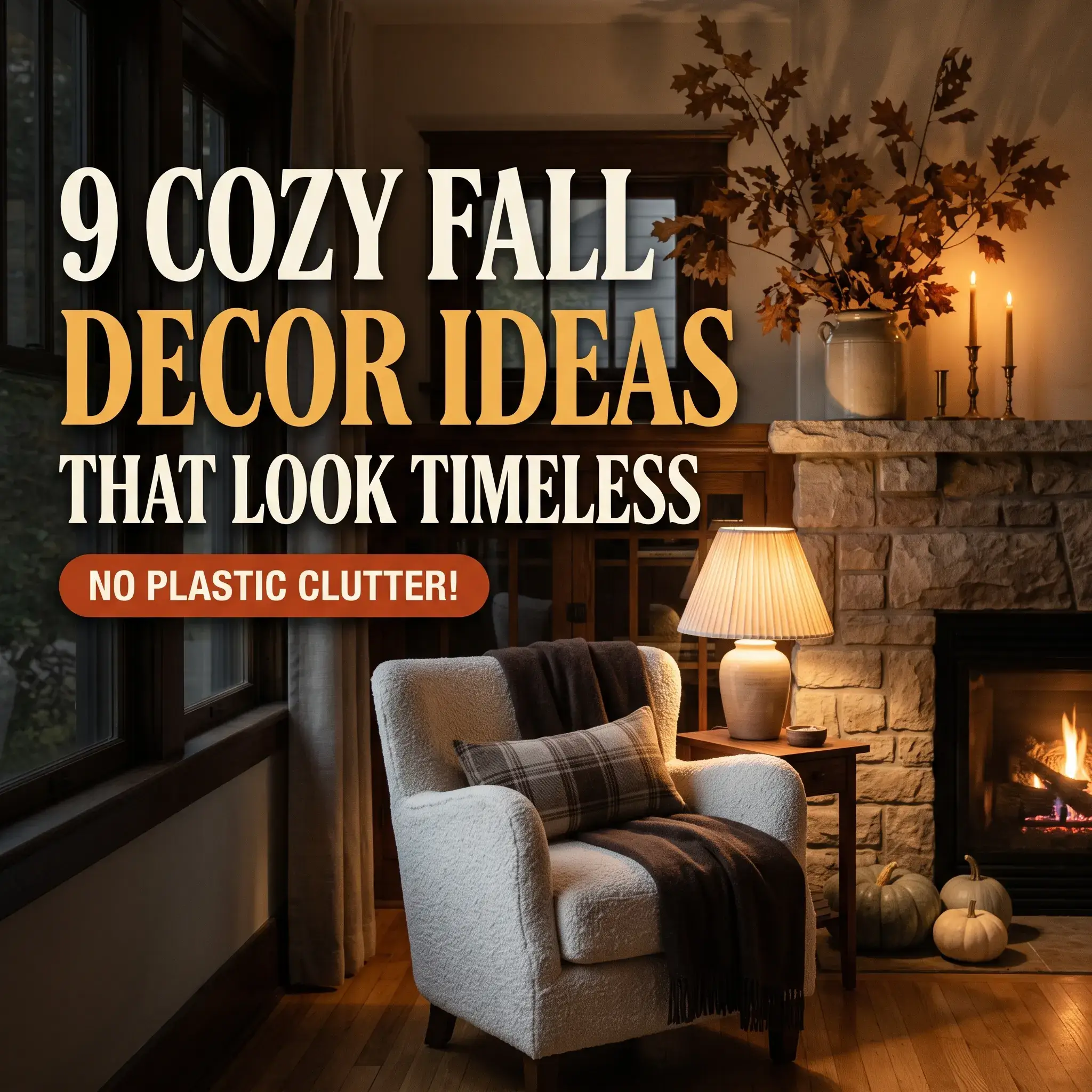 9 Cozy Fall Home Decor Ideas to Warm Up Your Home Without Seasonal Clutter