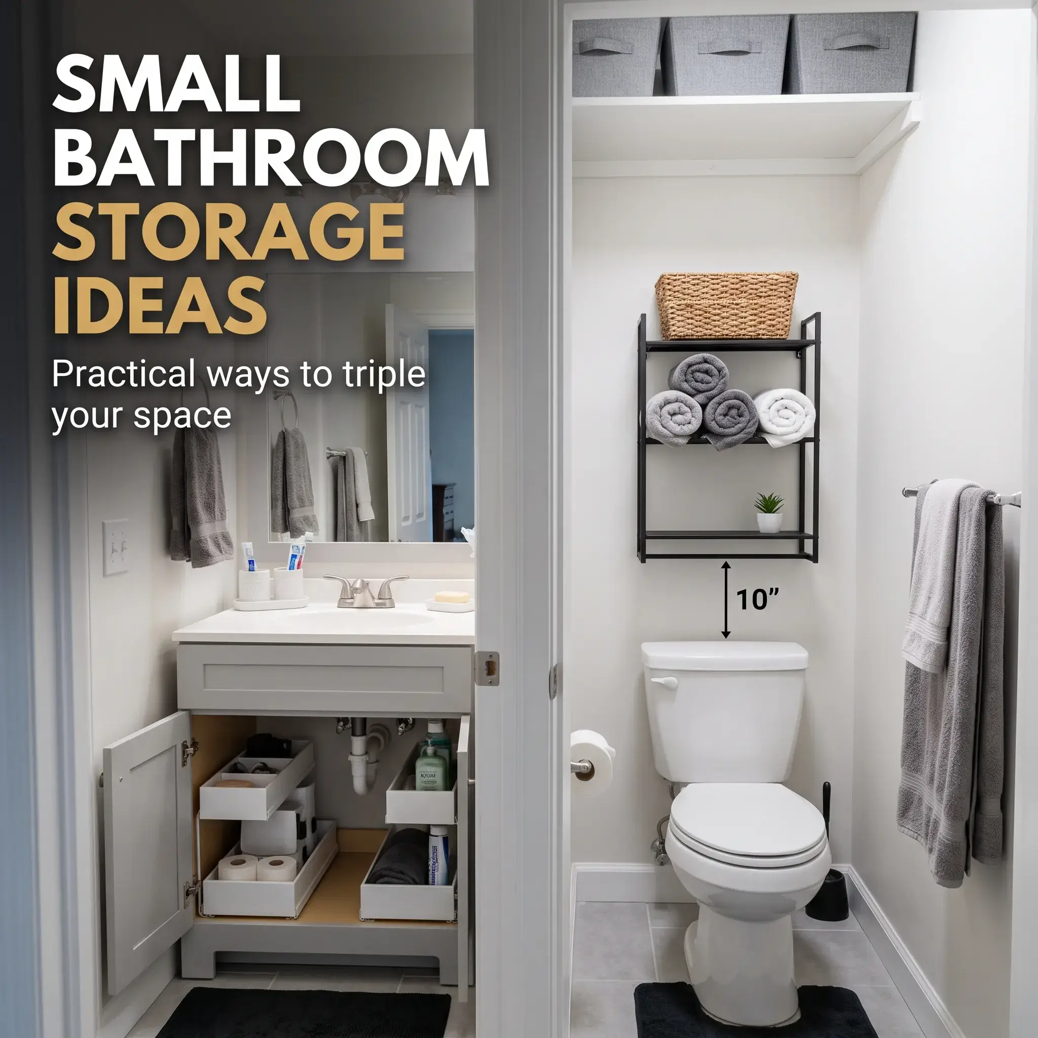 9 Small Bathroom Storage Ideas Practical Ways to Triple Usable Space