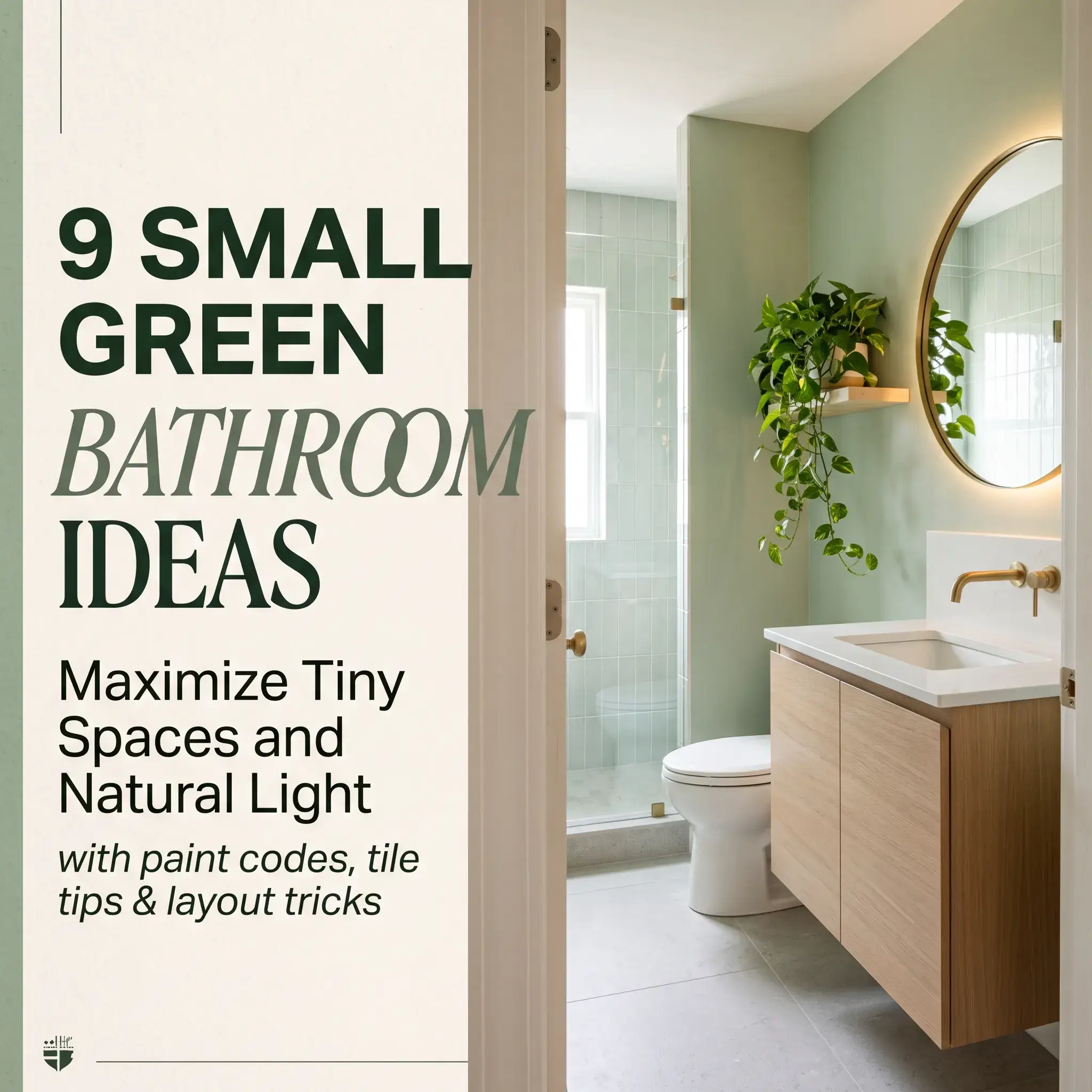 9 Small Green Bathroom Ideas That Maximize Space and Light