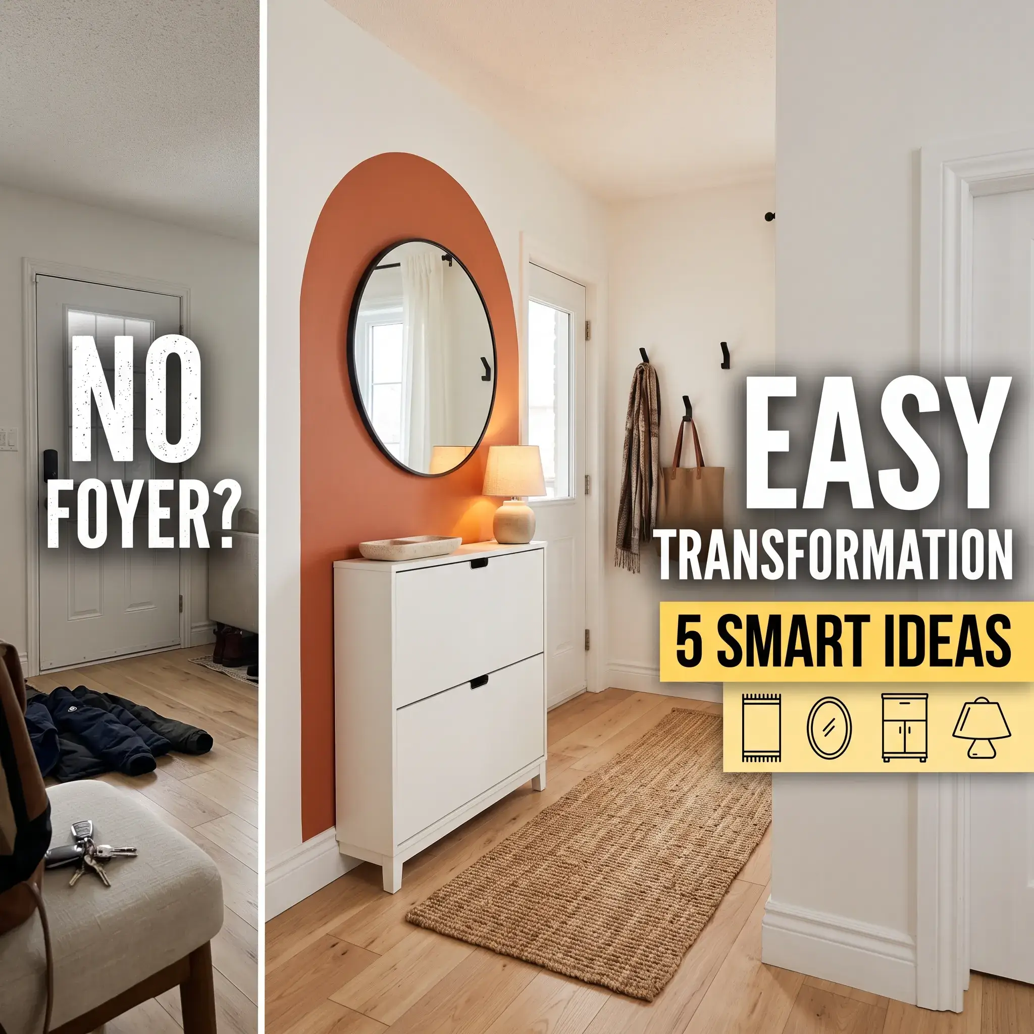 How to Create a Designated Entryway Without a Foyer