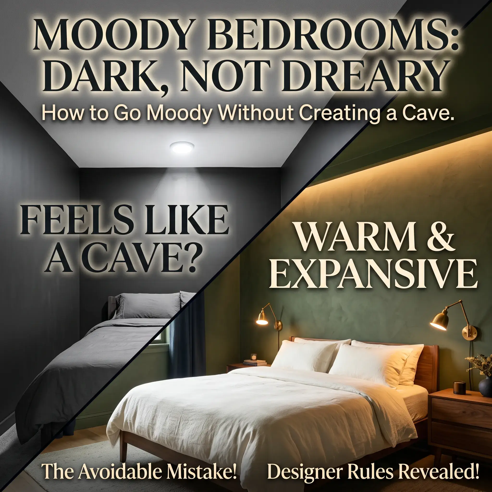 Moody Bedrooms That Do Not Feel Like a Cave 7 Ideas and Rules